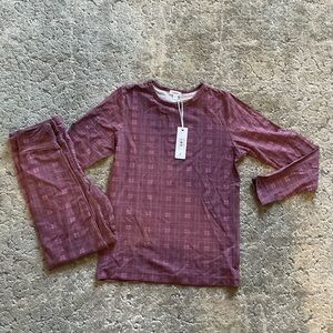 Bonjoy Kids Purple Pajama Set